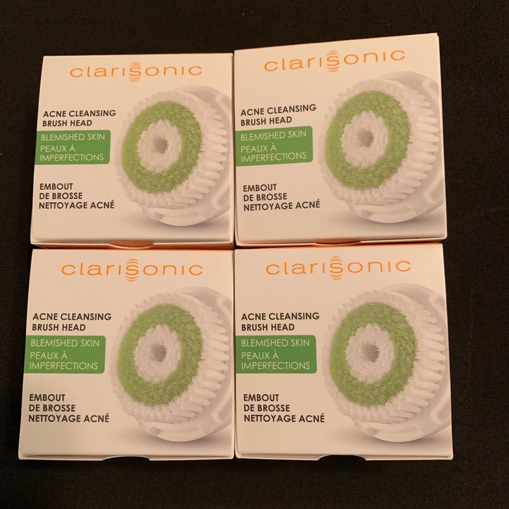 4 NIB Clarisonic Acne Cleansing Brush Heads New